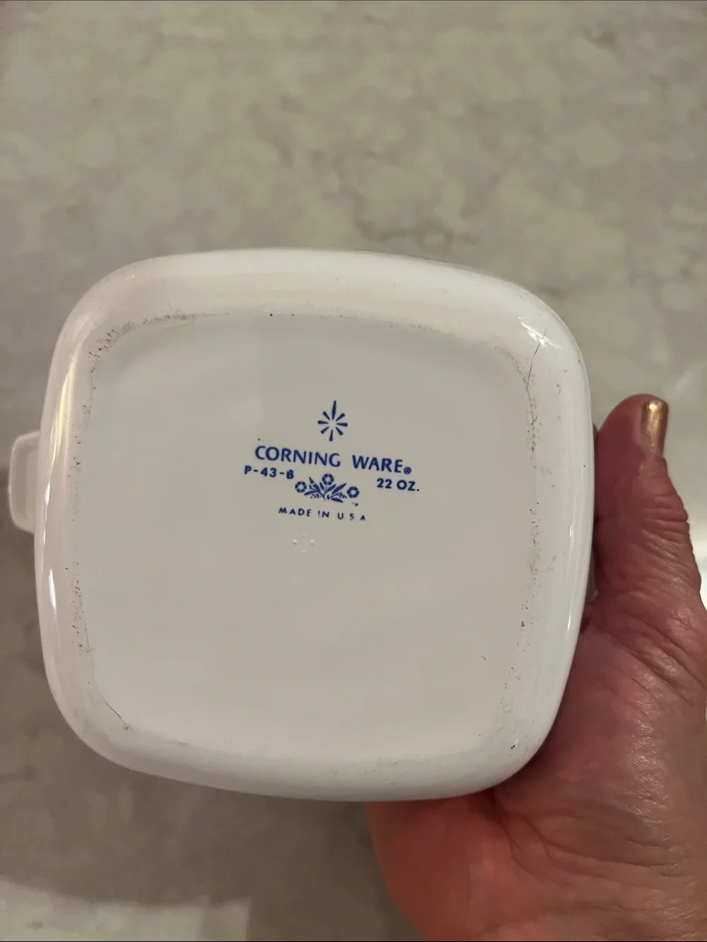 2 Corning Ware Blue Cornflower & Spice of Life Small  Baking Dishes 22 ounces